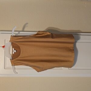 Bar lll blouse, gold, sleeveless,size med. New with tags